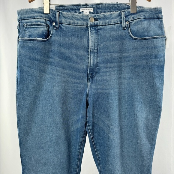 NWT‎ Good American Good Curve Straight Jeans in Blue858 Size 20 - Picture 6 of 13